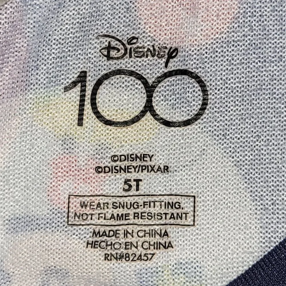 Disney 100 Size 5t Christmas Pajama Set